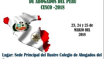 Junta Nacional de Decanos de los Colegios de Abogados del Perú, Cusco 2018 (23,24,y 25 de marzo)