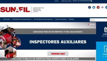 CONVOCATORIA A PLAZA DE INSPECTORES AUXILIARES SUNAFIL.